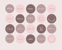 pink hair salon instagram highlight icons