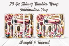 Hair Stylist Tumbler Wrap, Hairdresser Tumbler, Hair Hustler Product Image 2