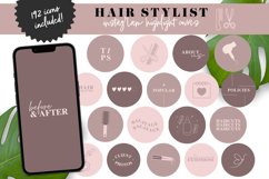 pink hairstylist instagram highlight covers