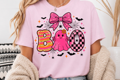Pink Halloween Boo PNG, Coquette Ghost Sublimation Design Product Image 4