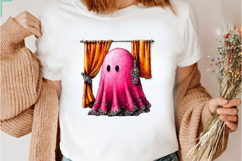 Pink Halloween Ghost Clipart Bundle PNG Product Image 2