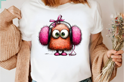 Pink Halloween Ghost Clipart Bundle PNG Product Image 2