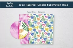 Pink Heart Add Your Name Tumbler Wrap for sublimation
