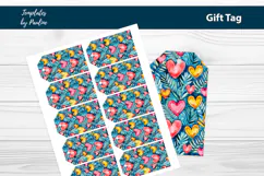 Pink Heart Printable Heart Product Label