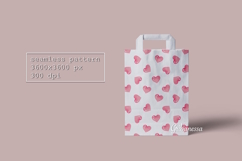 Cute Hand-Drawn Pink Hearts Seamless Pattern Product Image 2