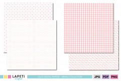 Feminine scrapbook paper bundle with coordinated romantic patterns