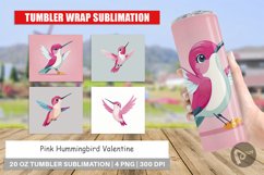 Tumbler Pink Hummingbird Valentine Product Image 1