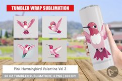 Tumbler Pink Hummingbird Valentine Product Image 1