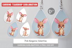 Earring Pink Kangaroo Valentine Product Image 1