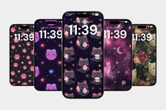 Pink Kitty Cat iphone Android Wallpaper Product Image 4