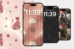Pink Kitty Cat iphone Android Wallpaper Product Image 6