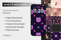 Pink Kitty Cat iphone Android Wallpaper Product Image 7