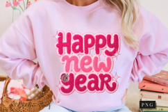 Retro Girly Happy New Year 2026 PNG Faux Latch Hook Product Image 11