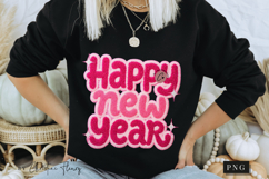 Retro Girly Happy New Year 2026 PNG Faux Latch Hook Product Image 7