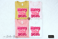 Retro Girly Happy New Year 2026 PNG Faux Latch Hook Product Image 8