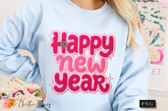 Retro Girly Happy New Year 2026 PNG Faux Latch Hook Product Image 9