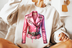 pink leather cowgirl jacket png, western cowgirl jacket clipart, girly cowgirl sublimation design, cowgirl fashion png file, trendy cowgirl jacket sublimation, rodeo pink jacket clipart, country girl jacket png design, rustic cowgirl fashion sublimation, 