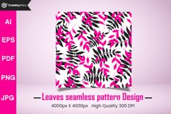 leaves seamless patterns, leaves seamless digital paper, leaves printable paper, textile print,