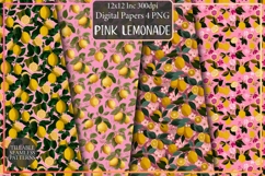 Pink Lemonade Seamless Patterns Product Image 1