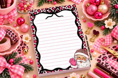 Pink Leopard Black Bow A6 Notepad PNG and PDF Product Image 4