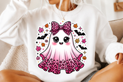 Pink Leopard Ghost Boo PNG Product Image 2