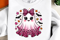 Pink Leopard Ghost Boo PNG Product Image 1