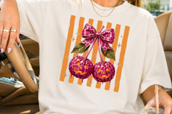 Pink Leopard Pumpkin Cherry PNG, Halloween Sublimation Product Image 2