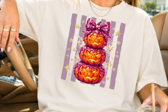 Pink Leopard Stacked Pumpkin PNG, Halloween Sublimation Product Image 2