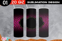 Leopard sublimation tumbler template Product Image 3