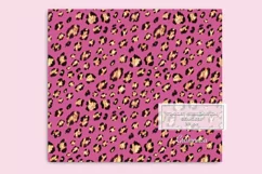 Pink Leopard Tumbler Seamless Wrap | Tumbler sublimation Product Image 2