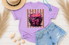 Pink Leopard Witch Cauldron PNG, Halloween Sublimation Product Image 3