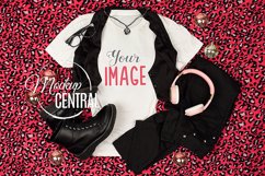 Cool Rocker Princess Emo Girl&#039;s T-Shirt Mockup Product Image 1
