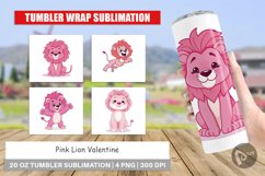 Tumbler Pink Lion Valentine Product Image 1
