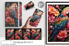 Digital Paper Macaw Bird Product Image 1