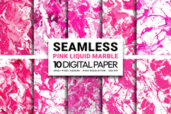 Pink Liquid Marble Digital Paper Pack Product Image 1