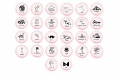 pink marble luxury instagram icons