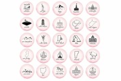 pink marble us instagram icons