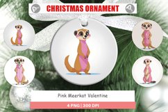 Ornament Pink Meerkat Valentine Product Image 1