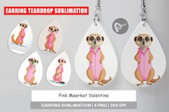 Earring Pink Meerkat Valentine Product Image 1