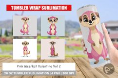Tumbler Pink Meerkat Valentine Product Image 1