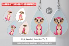 Earring Pink Meerkat Valentine Product Image 1