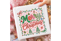 Pink Merry Christmas Png Product Image 1