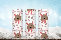pink merry christmas skinny tumbler sublimation wrap with high resolution and transparant background are for 20oz and 30oz skinny tumbler