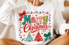 Pink Merry Christmas Sublimation Png Product Image 2