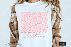 Pink Merry Christmas PNG | Christmas PNG Product Image 3
