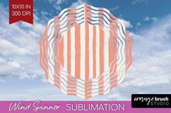 Pink Minimalist Wind Spinner Sublimation PNG - Abstract Product Image 1