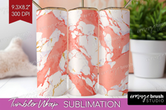 Pink Minimalist Tumbler Wrap - Abstract Modern Tumbler PNG Product Image 1