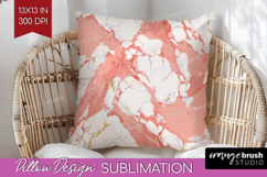 Pink Minimalist Pillow Sublimation - Abstract Modern Pillow Product Image 1