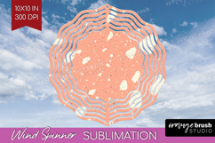 Pink Minimalist Wind Spinner Sublimation PNG - Abstract Product Image 1
