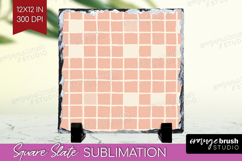 Pink Minimalist Slate PNG - Abstract Modern Square Slate Product Image 1